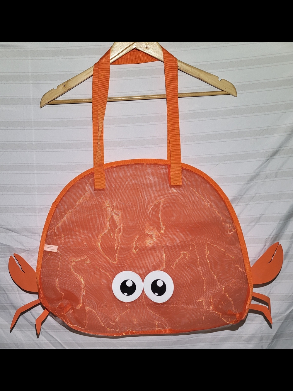 Cute Orange Crab Mesh Tote Bag